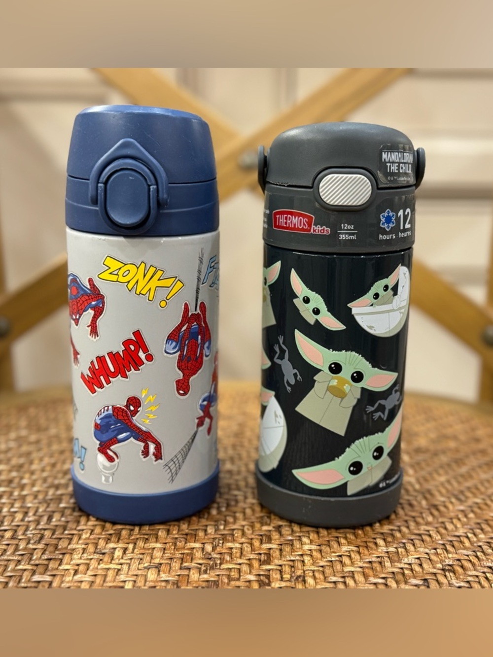 EUC kids Pottery Barn Kids Thermos water bottles set of 2
